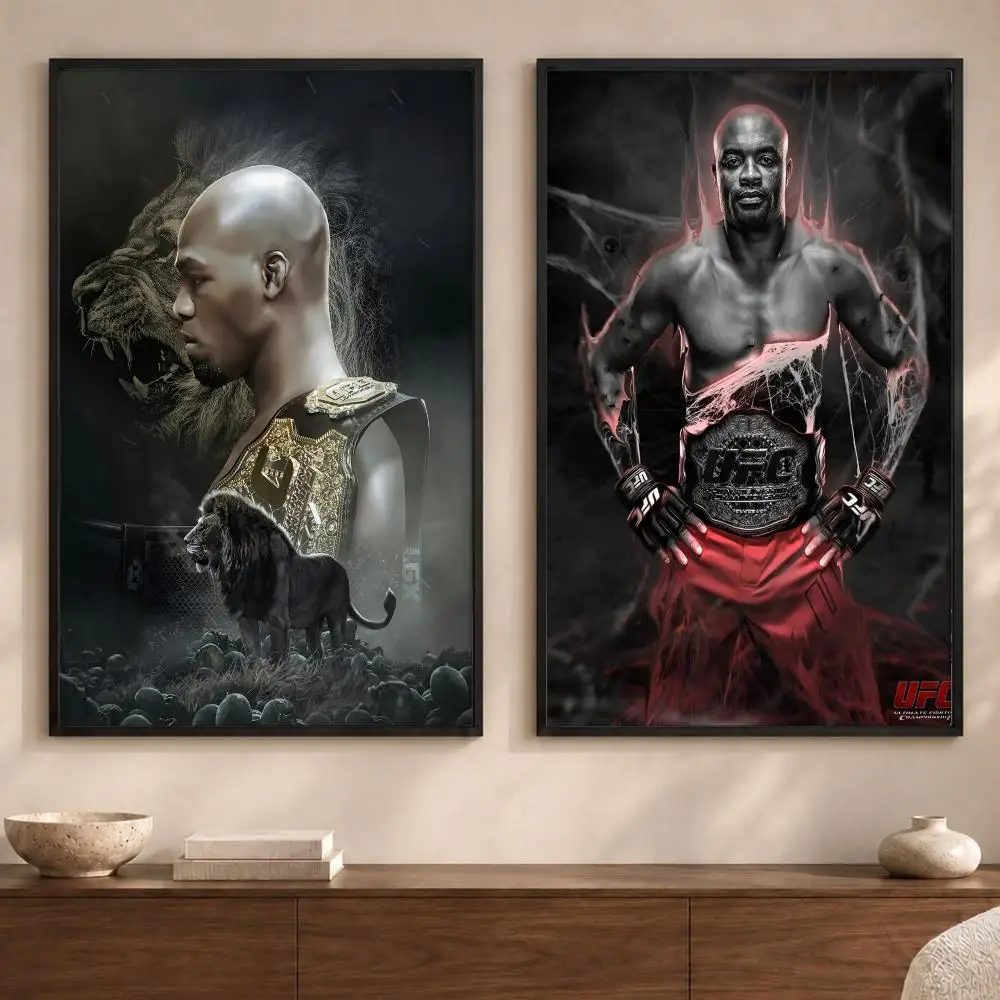 Elite Sports Boxing and Fighting Competitions Poster Art  Self-Adhesive No Glue Residue Wall Sticker for Home Office Nursery