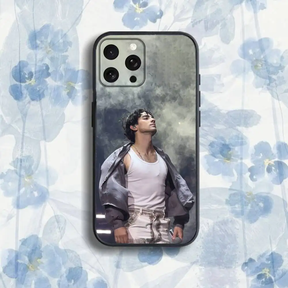 Custodia per telefono Singer Joe J-Jonas-ES per iPhone 17,16,15,14,13,12,Pro,Max,Plus,E,SE4,Air,Mini scatola morbida nera
