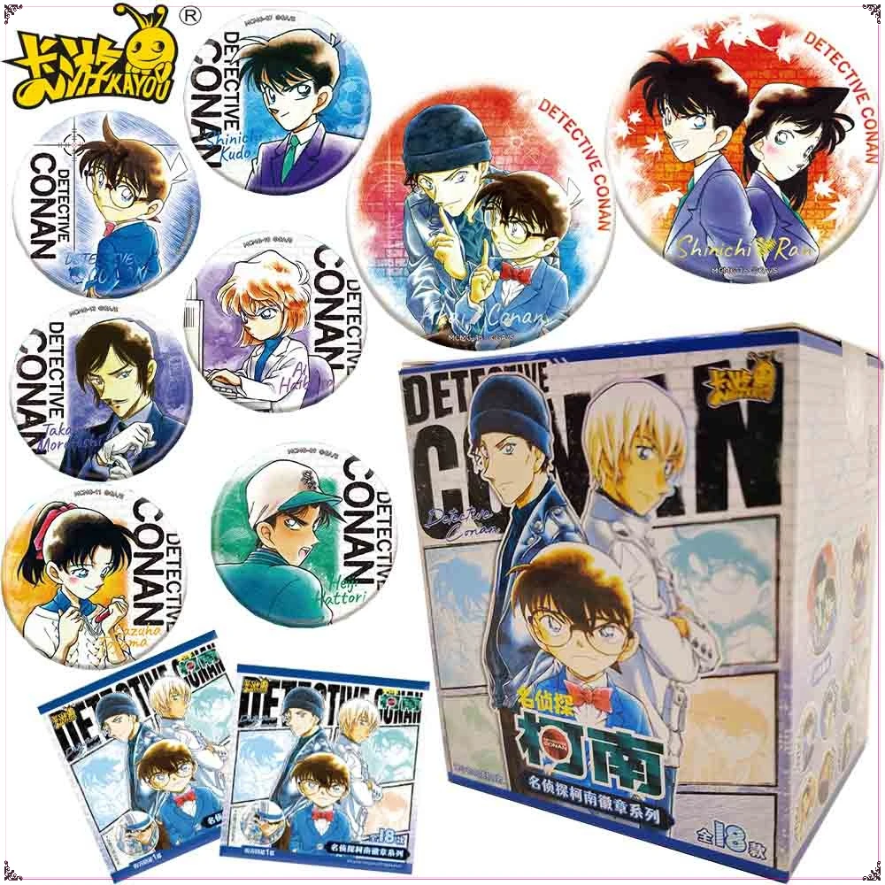 

KAYOU Original Detective Conan Anime Peripheral Popular Characters Badge Cartoon Cosplay Brooches Jewelry Accessories Fans Gifts