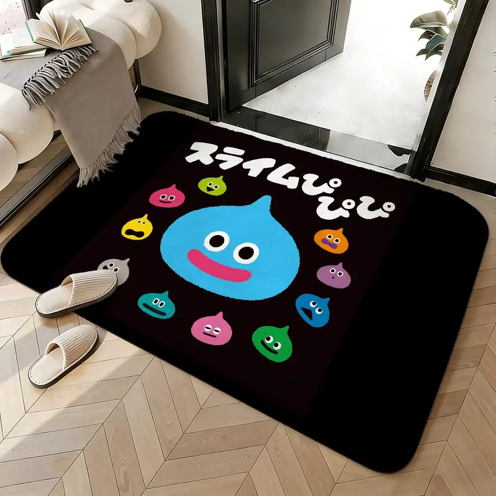 Soft Absorbent Non-Slip Rug Game D-Dragon Quest Heroes Rocket Slime Floor Mat Home Decor Doormat Bedroom Floor Mat Shower Carpet