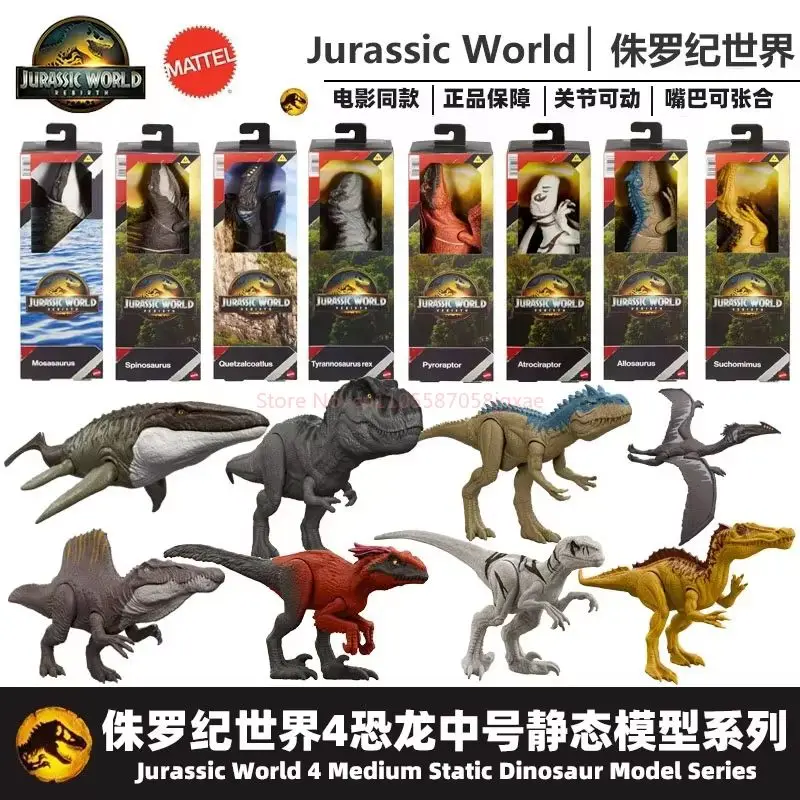 Vendita calda autentico stock Jurassic World Rebirth Series Tyrannosaurus Rex Dinosauro Collezione di modelli Ornamenti Giocattolo Regalo di compleanno