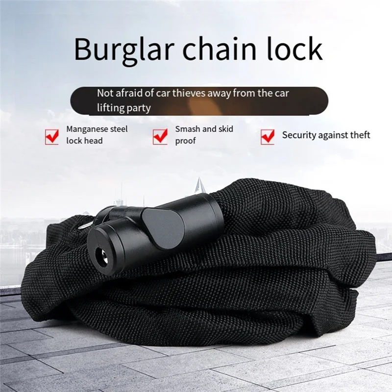 Bicycle Lock Anti-Theft Mountain Bike Lock Chain Lock Extended Lock Chain Lock Electric Car Lock Motorcycle Padlock