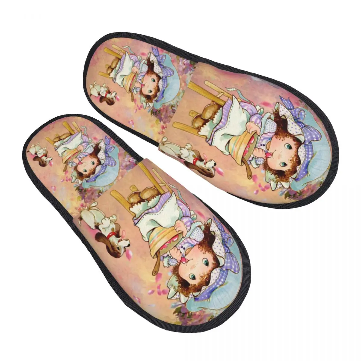 Benutzer definierte niedliche Sarah Kay Haus Hausschuhe Frauen gemütliche Memory Foam Cartoon Slip auf Spa Slipper Schuhe