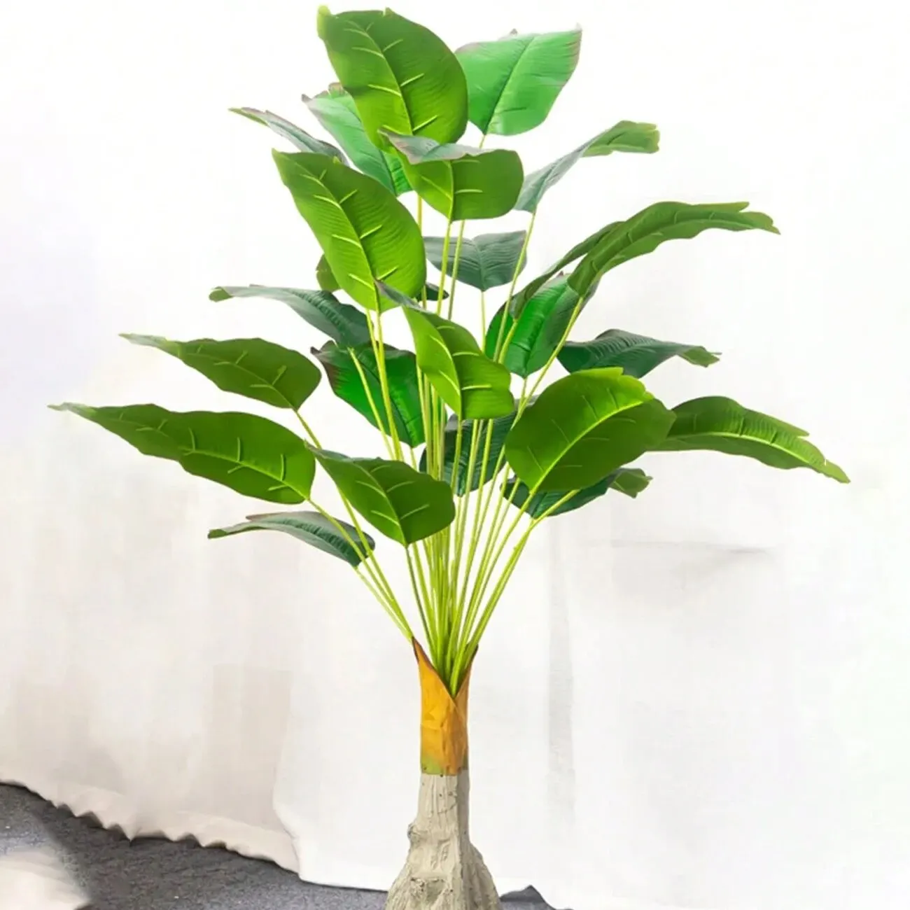 1pc Artificial Plants Large Tropical Palm Tree Fake Banana Plants Leaves Real Touch Plastic Monstera Simulated Plant for Home