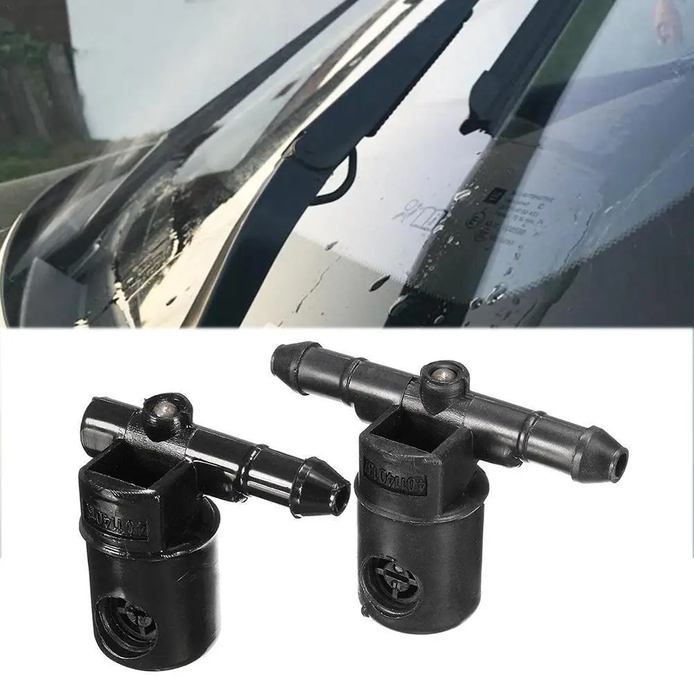 2pcs Car Spout Car Windscreen Washer Jets Mist Spray Nozzle 12782508 12782509 For Opel Astra G H Zafira A B Corsa D