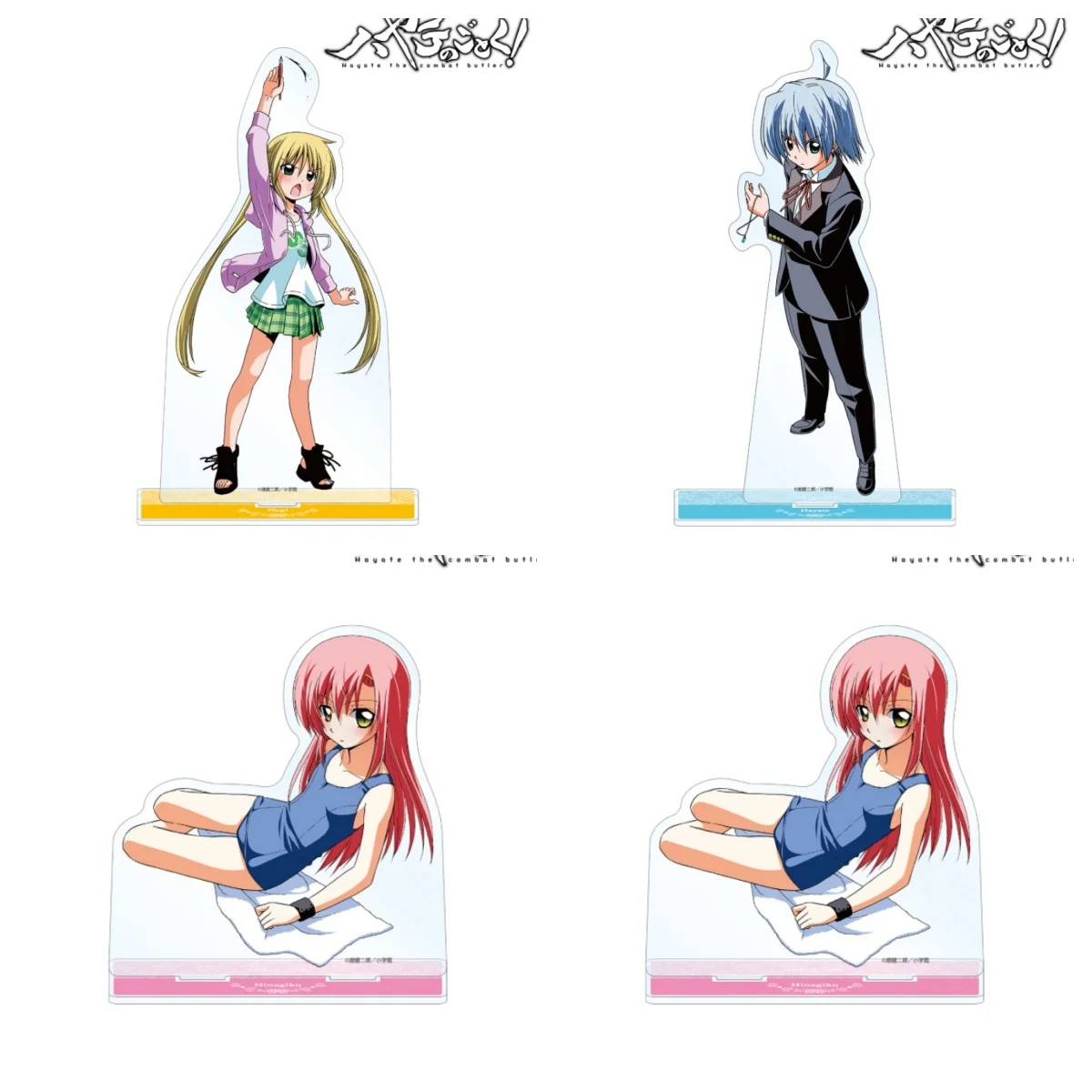 Anime Hayate the Combat Butler Hayate Ayasaki Human-shaped Acrylic Stand Model Plate Keychains Desktop Ornament