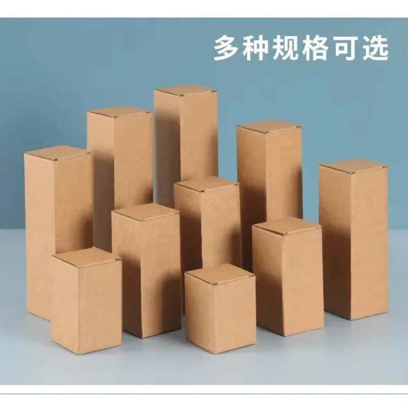 Caja de papel Kraft gruesa de 20 piezas, cajas  papel  cartón de papel corrugado rectangulares  tres capas para paquete