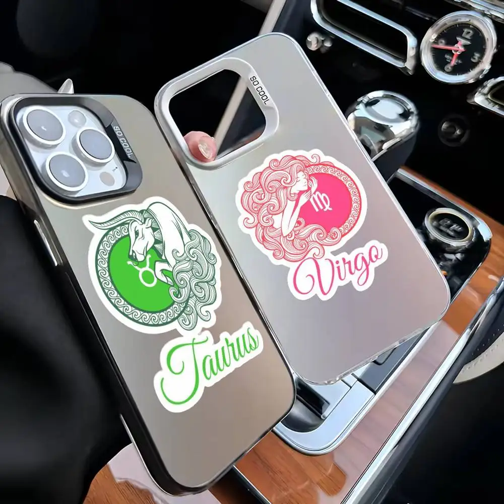

Zodiac Sign-2 Phone Case For iPhone17,16,15,14,13,12,11 Plus,Pro Max White Matte Shockproof Cover