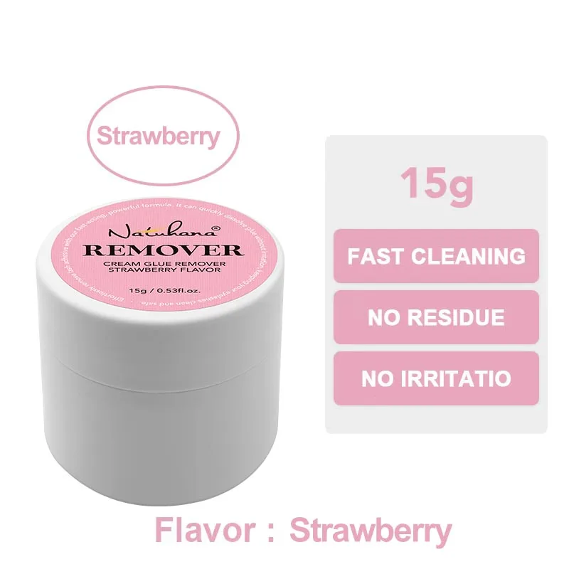 NATUHANA Wimpernkleber-Entferner Schnelle Entfernung des Klebstoffs Professionelle Creme-Entfernung für Wimpern De Pestaña Make-up-Zubehör