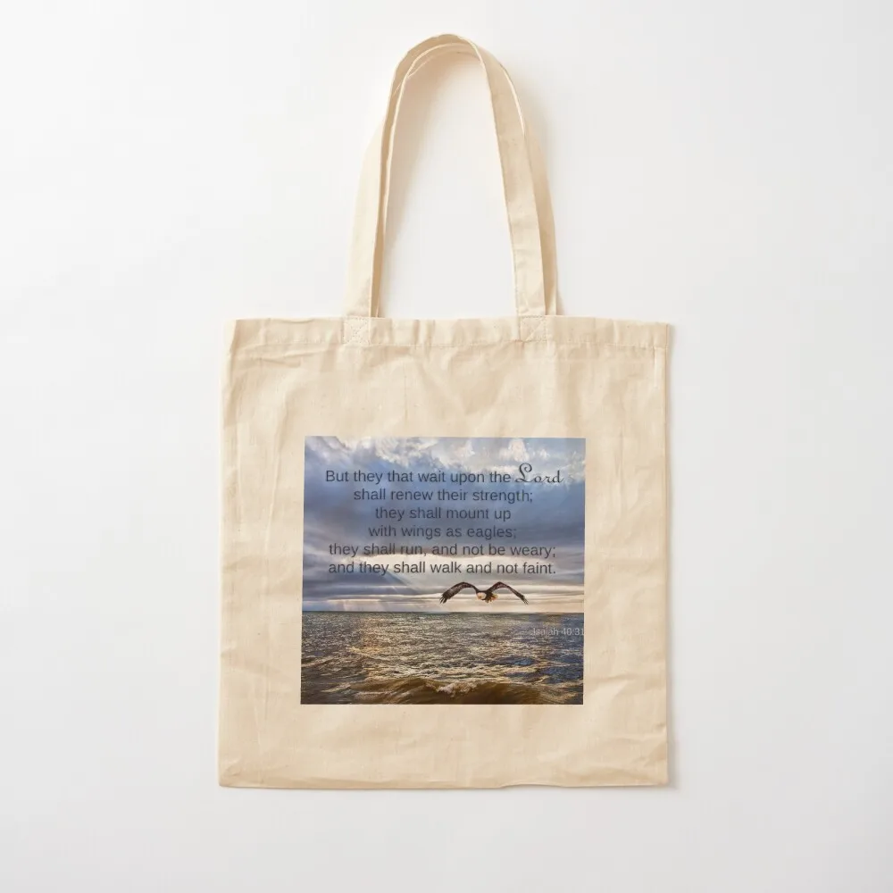 

They That Wait Upon the Lord Tote Bag Fabric bag Beach bag sacs de shopping Canvas Tote