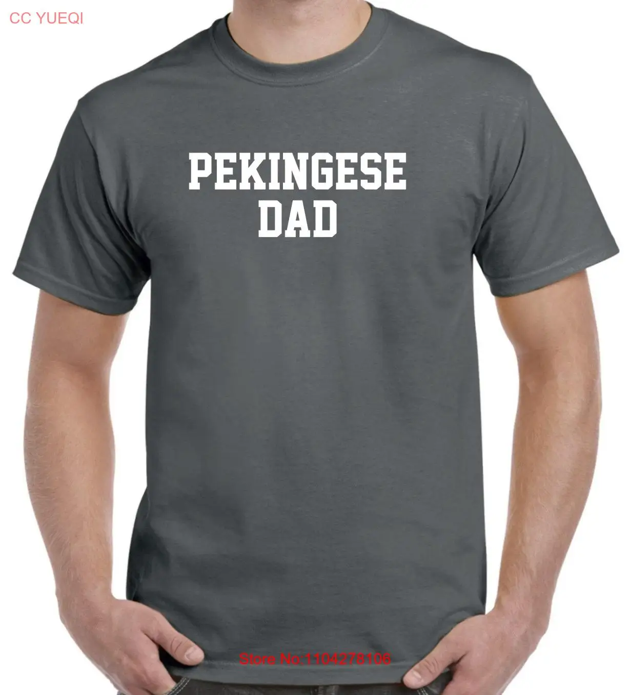

Pekingese Dad T Shirt long or short sleeves