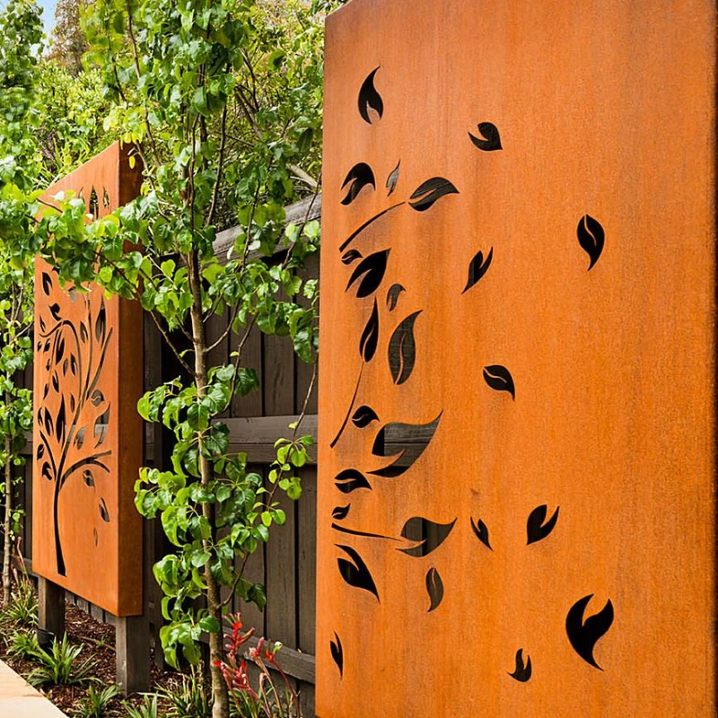 Laser cutting steel metal screens for home decor