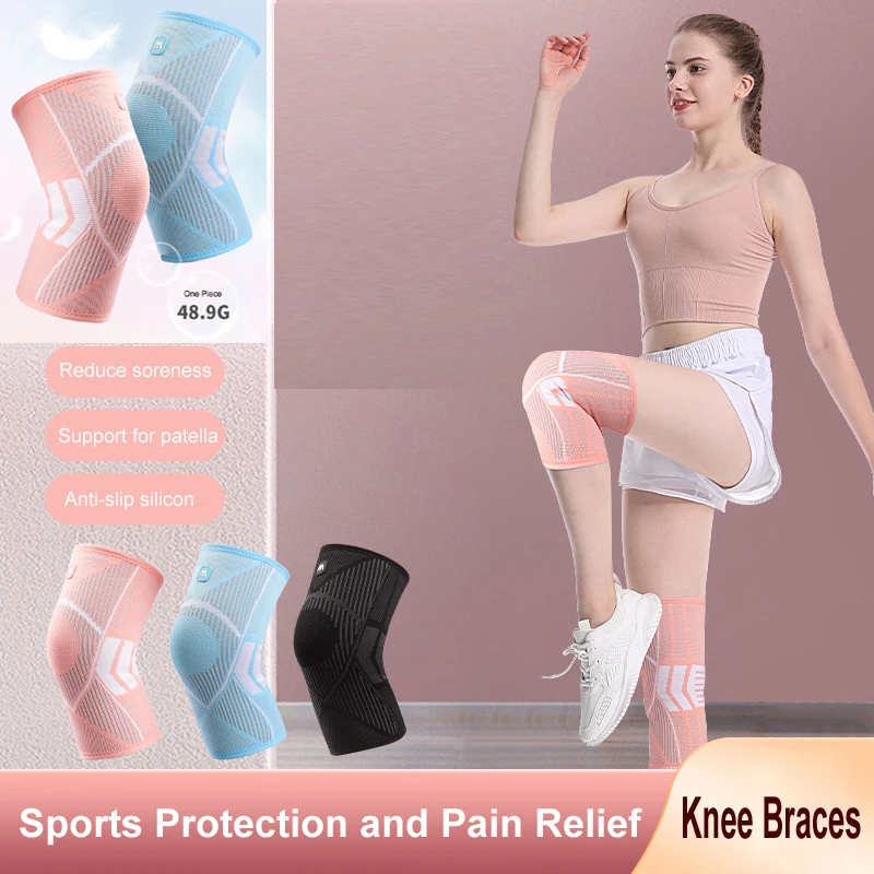 3 Pairs Knee Braces for Knee Pain Knee Compression Sleeve for Men and Women Knee Support for Meniscus Tear, Running