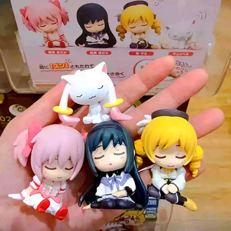 

Модная аниме-фигурка в капсульной игрушке-сюрпризе: коллекционная фигурка Мадока Канамэ и Акеми Хомуры (на плече), подарок для фанатов мультфильмов