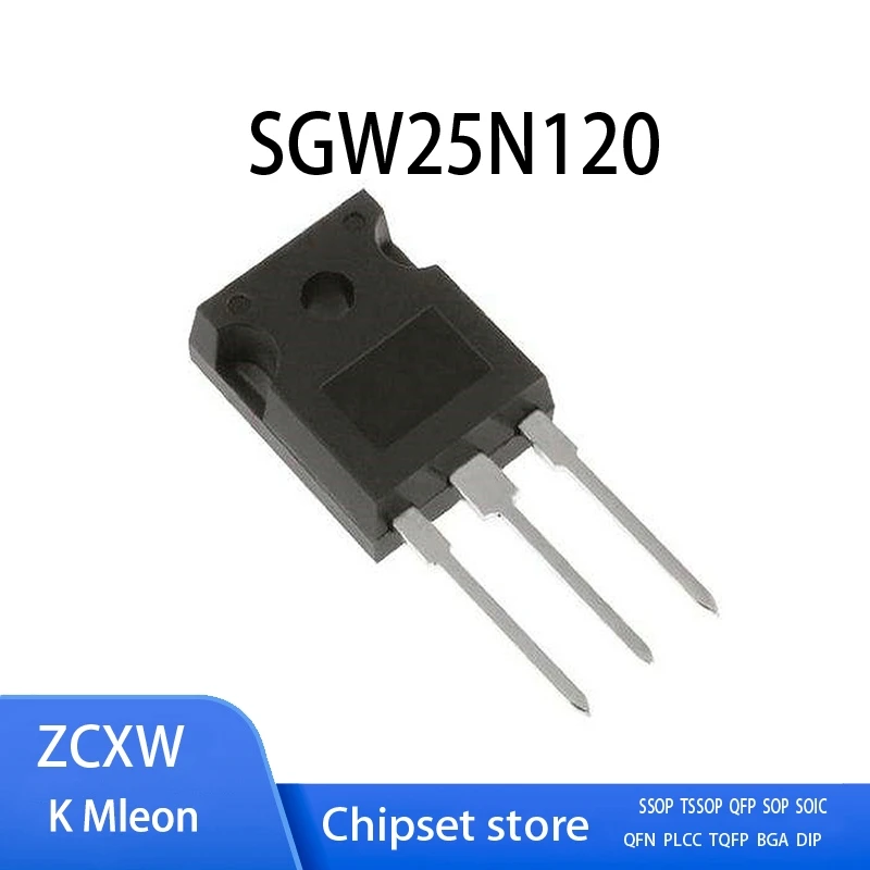 New 10PCS/LOT  SGW25N120   1200V 25A  25N120  TO-247