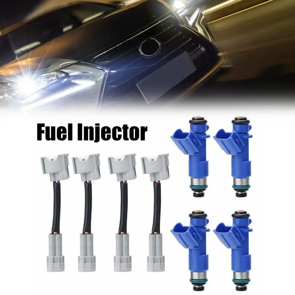 

4Pcs Oil Injector Heat-resistant Good Hardness Portable 410cc Fuel Injection Nozzle Replacement 16450-RWC-A01 for Honda