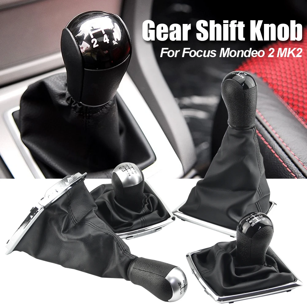 For Ford Focus 2 Mondeo MK2 2004 2005 2007 2008 2009 2010 2011 Car Styling Gear Shift Knob Lever Gaitor Shifter Boot Cover Case view 5