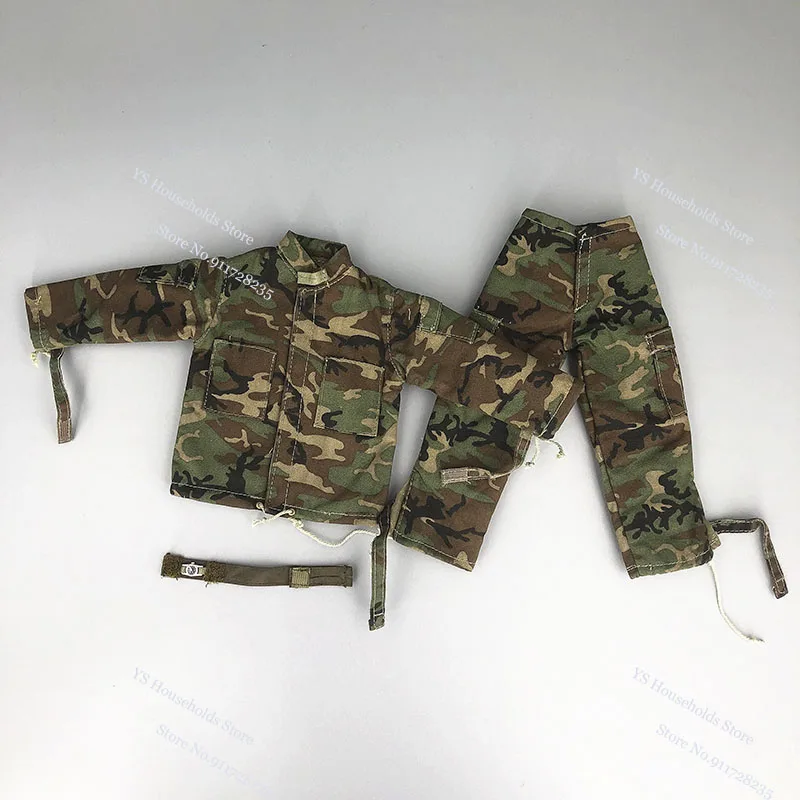 Multi-Stijlen 1/6 Man Soldaat Militaire Camouflage Combat Jas Broek Hoed Polshorloge Decoratie Accessoire Fit 12 "Actie Figuur