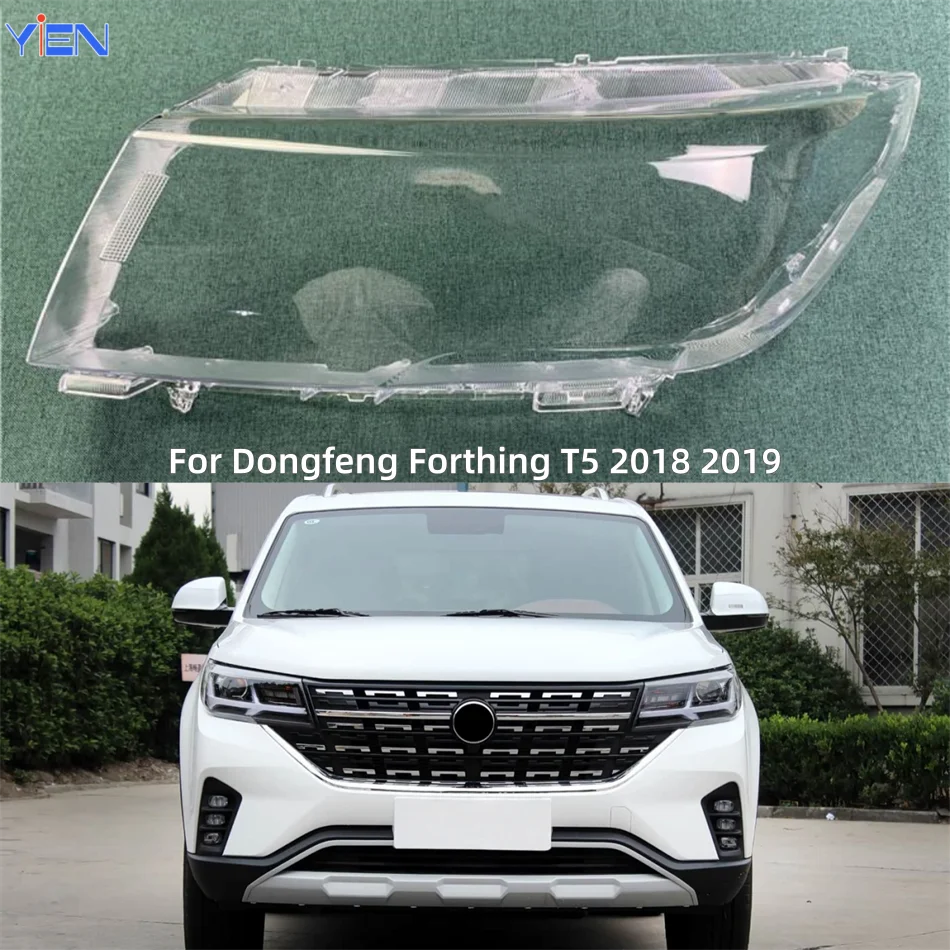 For Dongfeng Forthing T5 2018 2019 Car Replacement Parts Lampshade Headlight Shell Car Front Headlight Lens Cover Lights Shell