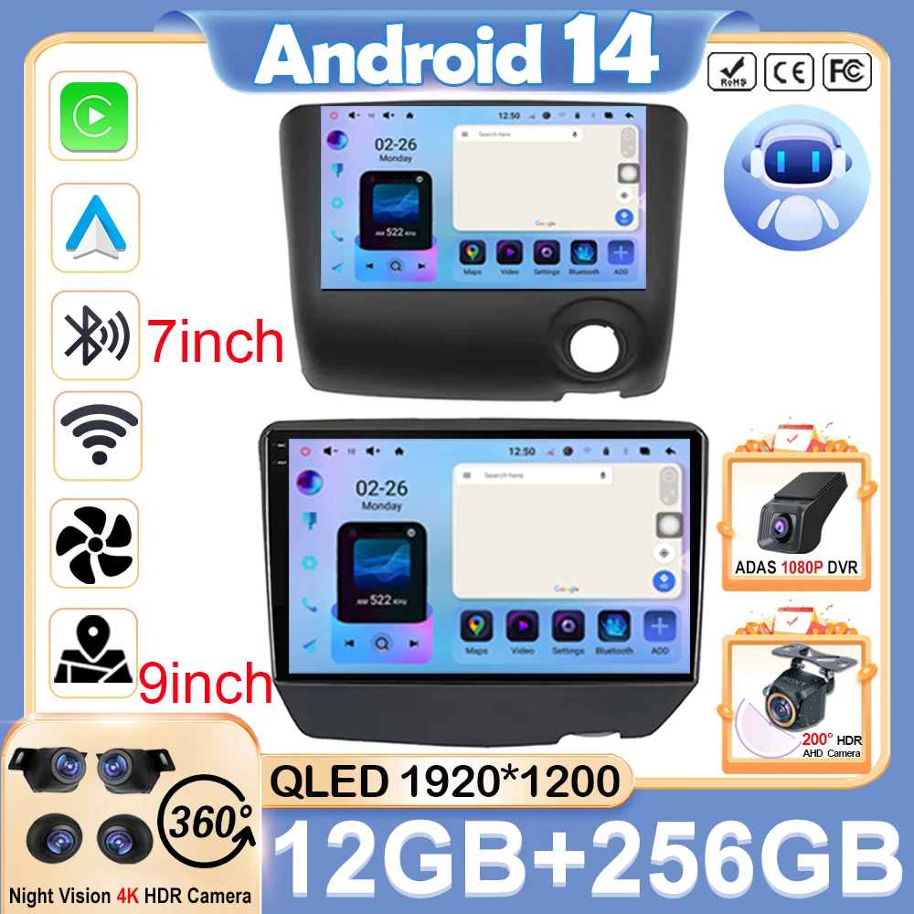 

Android 14 For Toyota Vitz XP10 Yaris Platz Echo 1999 - 2005 Head Unit Multimedia Dash Cam Carplay Auto High-performance BT QLED