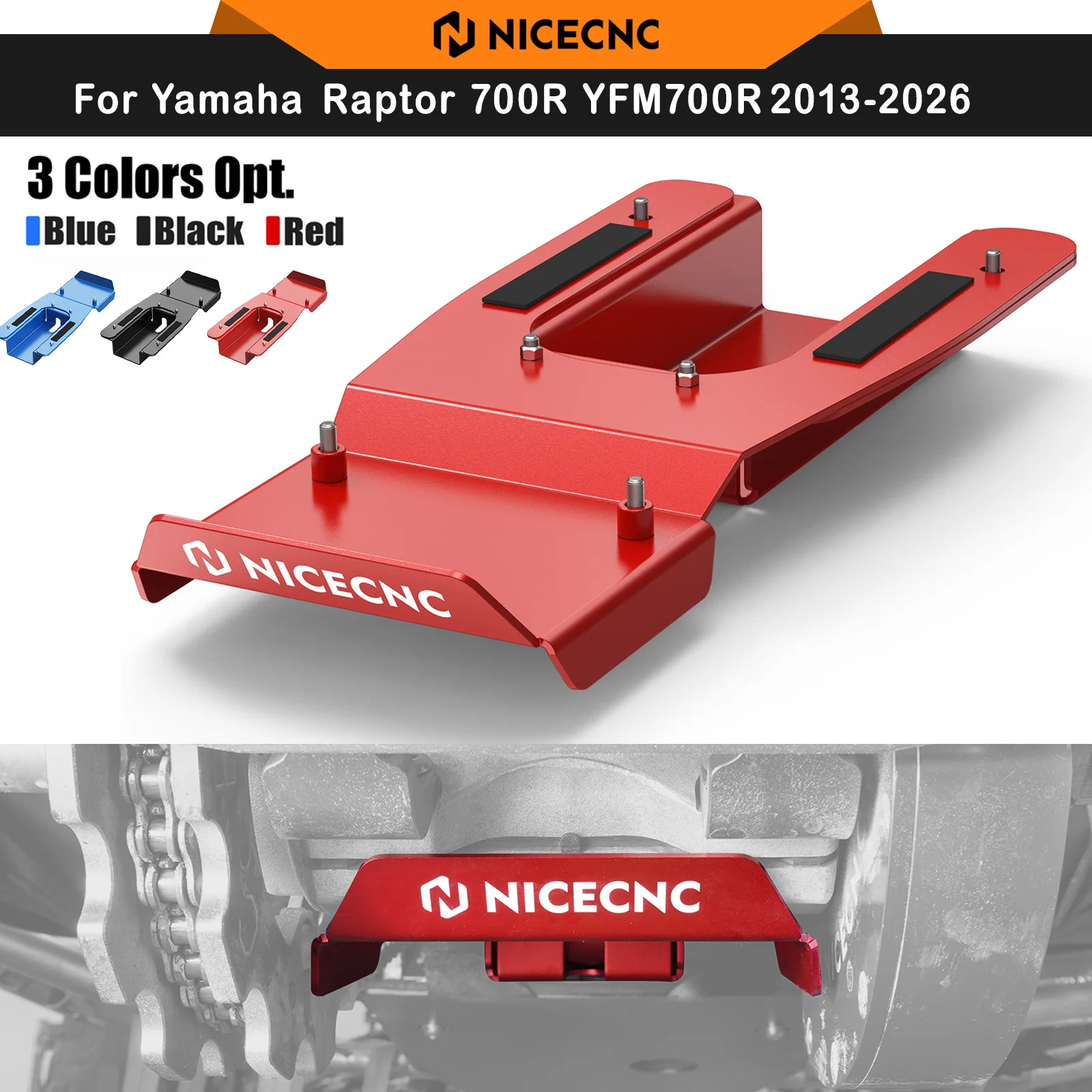 nicecnc-pour-yamaha-raptor-700-2015-2026-atv-plaque-de-protection-du-bras-oscillant-pour-yfm700-2013-yfm700r-2013-2026-remplace-pe-f219x-00-00