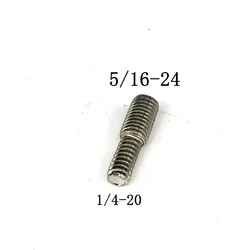 2PC 1/4-5/16 Thread Adapter Screw Bow Handle Balance Rod Counterweight Conversion Screws Bow and Arrow Archery Accessory