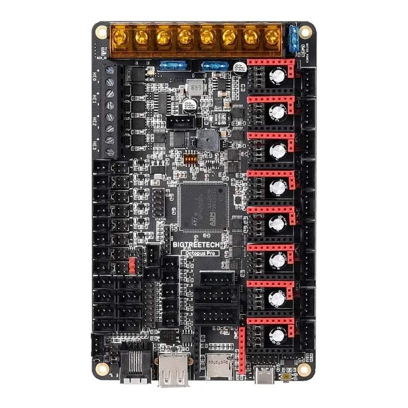 Плата управления BTT Octopus PRO V1.0, 32-битная обновленная материнская плата Octopus TMC2208 UART VS Ender 3 V2 для 3D-принтера CR10 Плата управления BTT Octopus PRO V1.0, 32-битная обновленная материнская плата Octopus TMC2208 UART VS Ender 3 V2 для 3D-принтера CR10