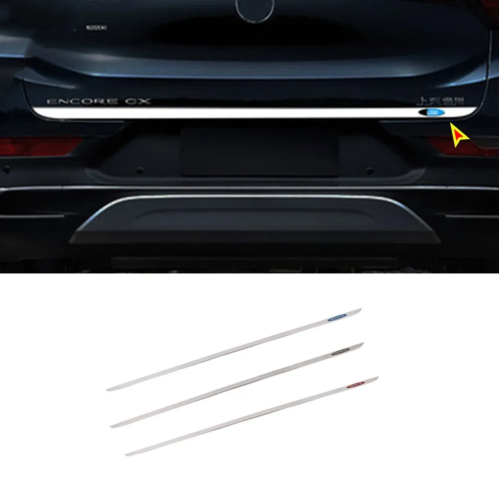

For Buick Encore GX 2020 2021 2022 Accessories Rear Trunk Lid Cover Tailgate Trim Door Handle Molding Boot Garnish Bezel Cover