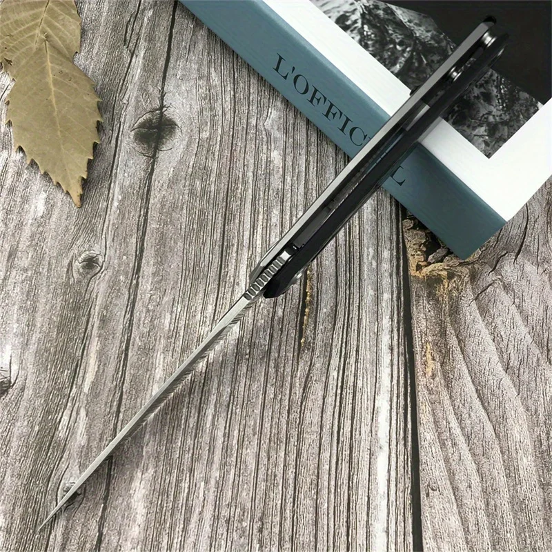 Coltello tascabile pieghevole in fibra di carbonio per il tempo libero all'aperto Pesca Zaino in spalla portatile Regali per le vacanze in campeggio Strumento per attrezzature essenziali