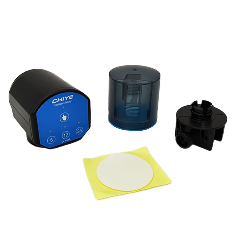 2025Blu Dry Battery Smart Timer Koi Carp Fish Feeder Automatico per l'alimentazione di acquari