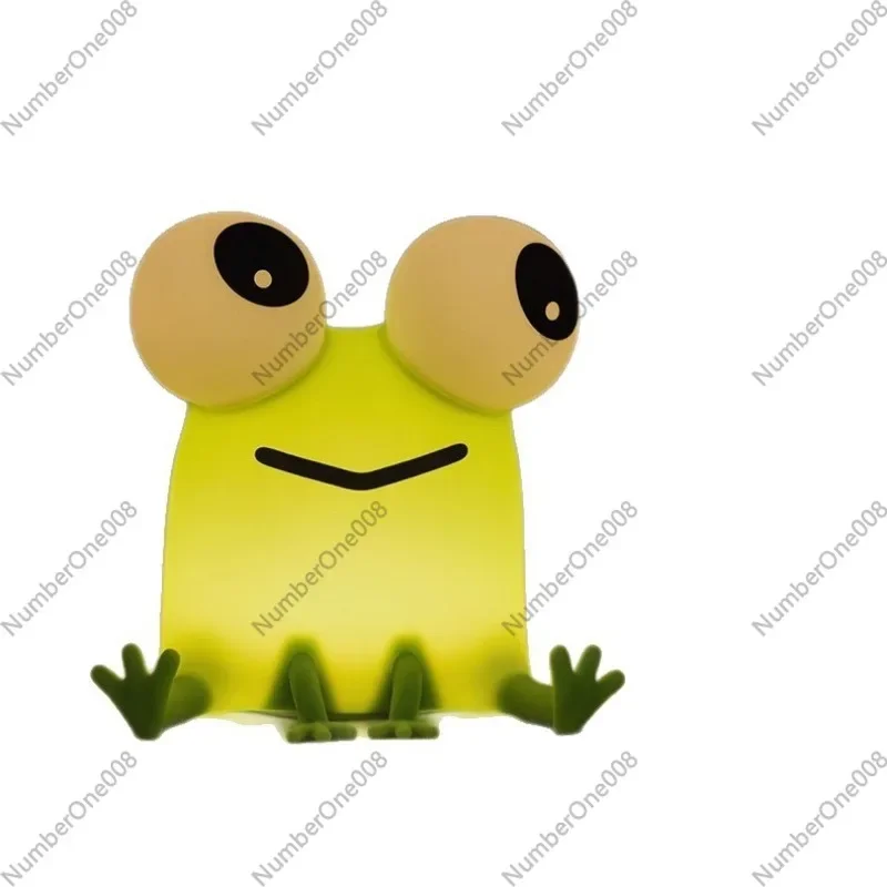 Frog Silicone Tap Light Night Lamp For Kids Bedroom Cute Touch Sensor Nightlight Children Gift