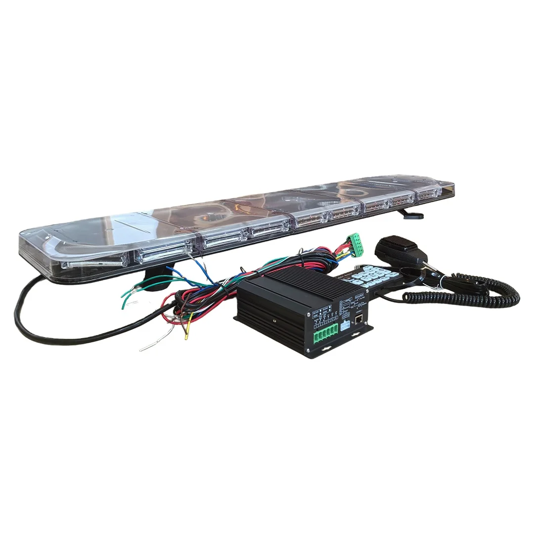 

2025 Integrated Siren Linear 6 LED Module Top Car Lightbar Accessories Emergency Strobe Amber for Vehicle Use