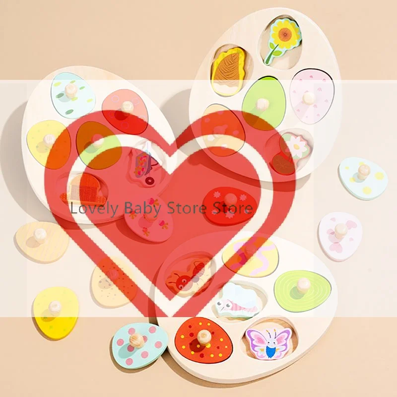 

【BS】Wooden Peg Puzzles Montessori Educational Toys For Toddlers 1-3 Years, Party Favors For Boys Girls