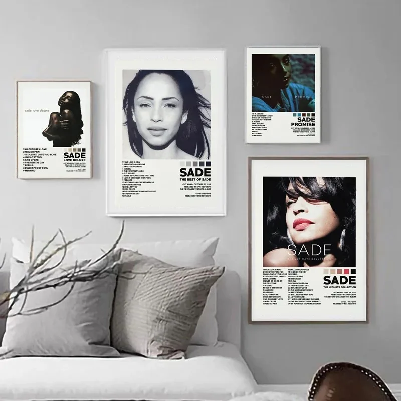 جديد Sades الحب ديلوكس البوب الروح ألبوم الموسيقى غطاء قائمة التتبع المشارك يطبع حائط لوح رسم صورة فنية غرفة المعيشة ديكور المنزل #2