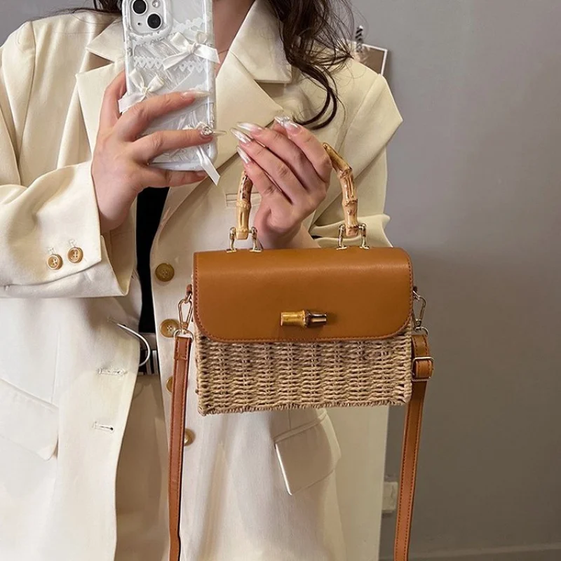 

High-End Luxury Brand Ladies Handbag Leather Trendy Famous Designer Elegant Chic Lining Vintage Commuter Bag​