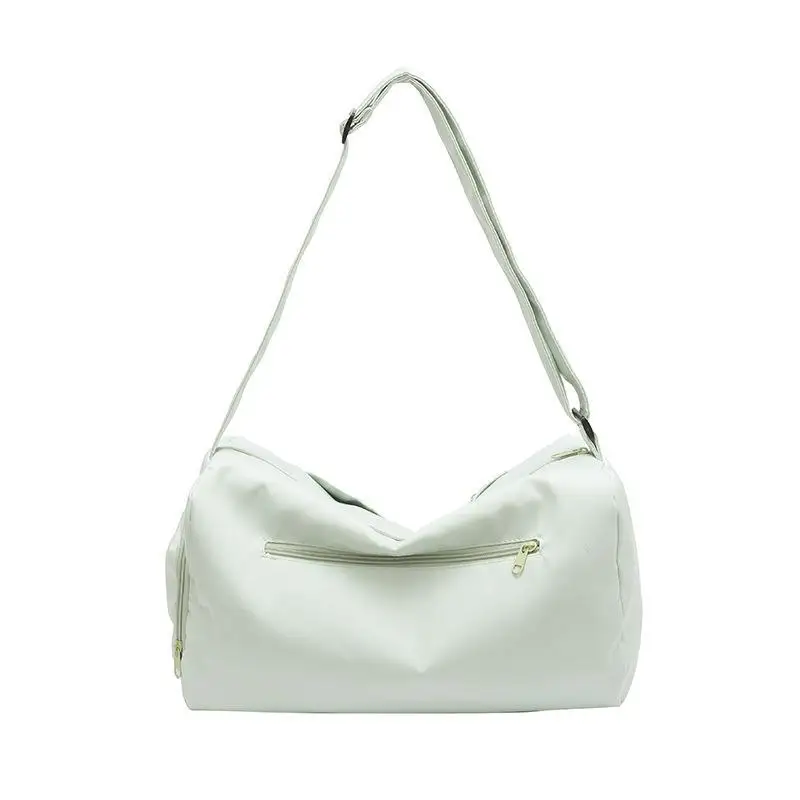 Beige Wasserabweisende Nylon-Reisetasche mit Verstellbarem Gurt Große Kapazität für Fitness Reisen Tägliche Pendlerfahrten – Detail 5