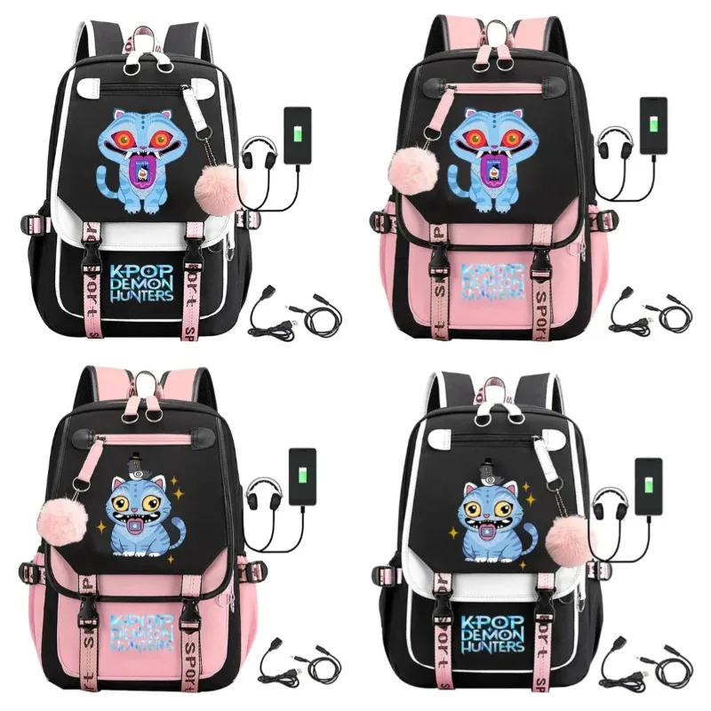 

KPop Demon Hunters Kawaii рюкзак с рисунком в стиле аниме, небольшой подарок