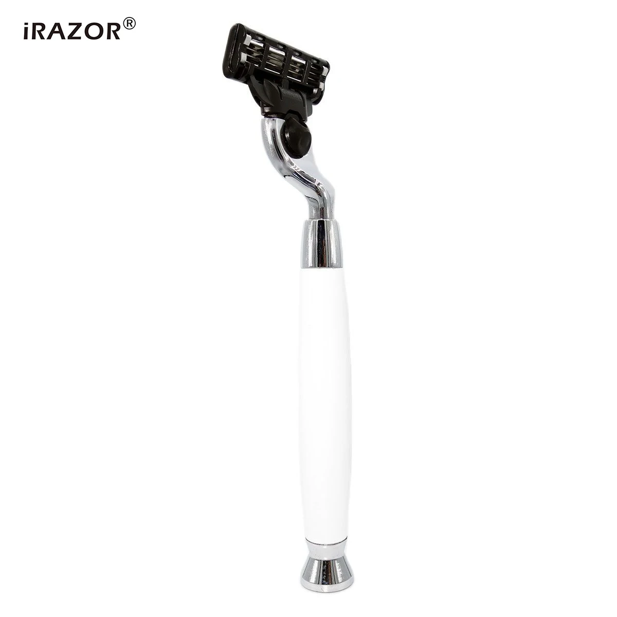 iRAZOR Traditional Classic Mach 3 Beard Hair Safety Razor for Men Eco Face Shaving Machine with One Blade Metal Shaver Gift