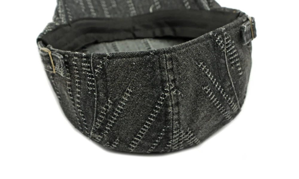 HT4768 Baskenmützen Frühling Sommer Herbst Denim-Kappen für Männer Frauen Baumwolle Künstler-Malermütze Unisex Ivy Flachmütze – Detail 16