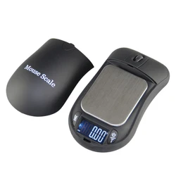 1 pc 100g x 0.01g Mini Digital Pocket Scale Portable Precision Scales Digital LCD Mouse Jewelry Scale g/oz/ct/gn 4 Units