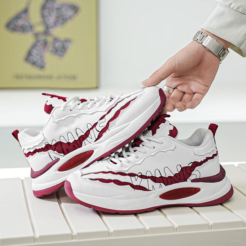 أحذية Agan الرجالية الجديدة للخريف - أحذية رياضية أنيقة كاجوال خفيفة الوزن قابلة للتنفس ومضادة للانزلاق ومقاومة للاهتراء #1