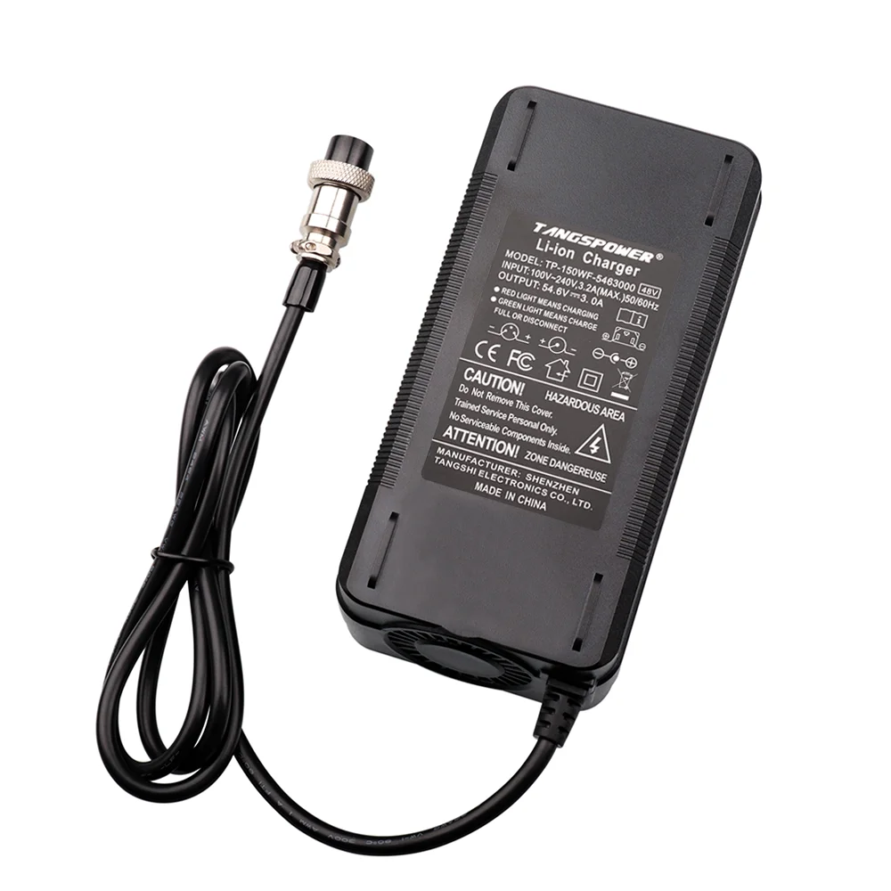 54.6V 3A per Kugoo m4 pro caricabatteria per Scooter elettrico E-Bike 13S 48V caricabatteria agli ioni di litio con 3P GX16