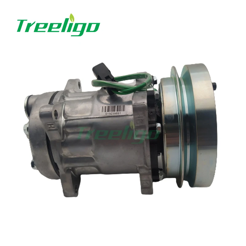 24V SD7H15 A/C Compressor AC Compressor Guangdong Bloque La Chaleur Du Soleil 12 MONTHS,1 Years 4v210-06 24v - 153MM