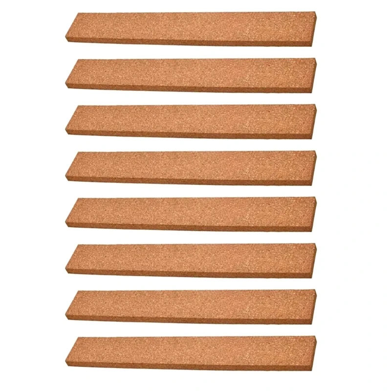 8Pcs Cork Board Strips for Photo Wall Decorations, Long Self Adhesive Corkboards for Office Decorations Display