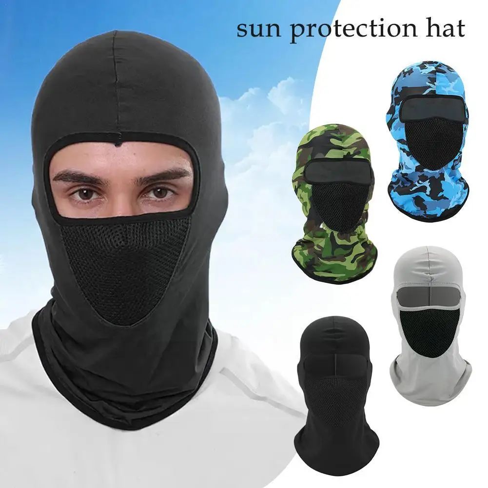 

Full Face Mask Scarf Balaclava Skiing Cycling Motorcycle Helmet Tactical Warmer Liner Neck Sunscreen Breathable Head Face C F9Z1