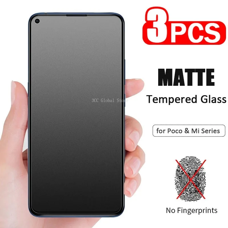 3PCS Matte Gehärtetem Glas für Xiaomi Mi 12T 11T Pro Screen Protector für Xiaomi Mi 11 Lite 5G NE 10T Pro 5G Glas