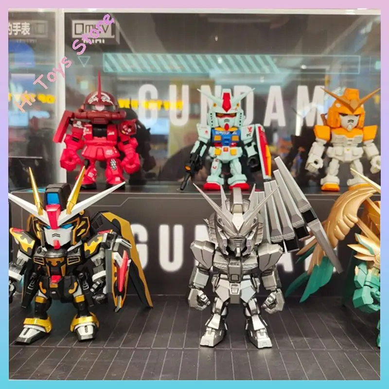 

В наличии оригинальные Bandai Qmsv Mini 5-я памятные фунты серии Artist Freedom Wing оригинальный предок Zaku подарок на день рождения