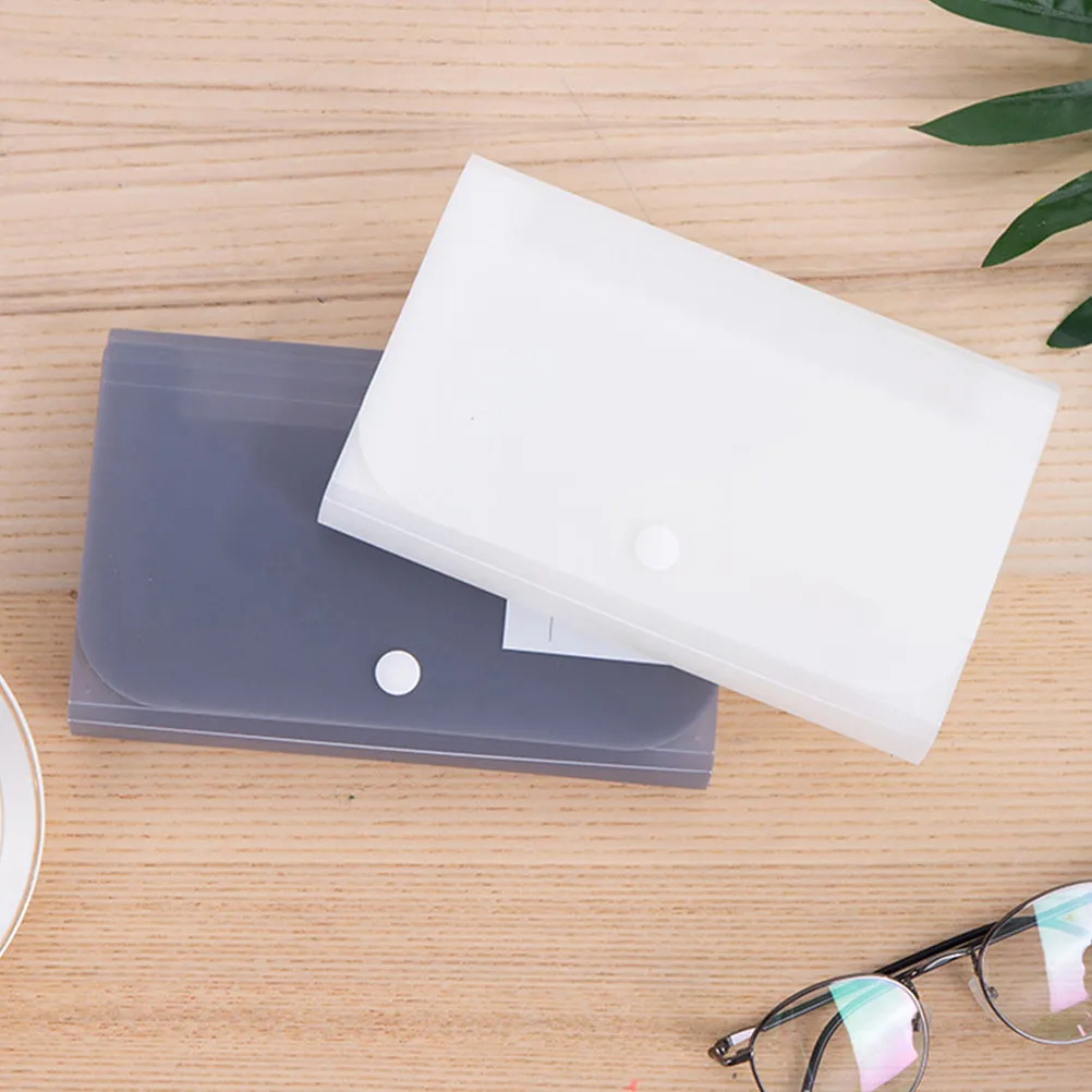 2Pcs Premium Plastic Accordion File Folder for Office School Home Use Dust Resistant Lightweight Document Storage Organizer
