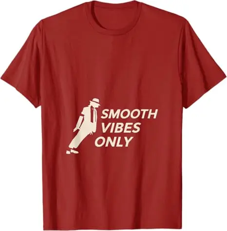 MJ-Theme - Leanin' T-Shirt Y2k Comic Dancing Graphic Saying Tee Smooth Vibes Streetwear-Kleidung Neuartiges Geschenk für Damen und Herren – Detail 5