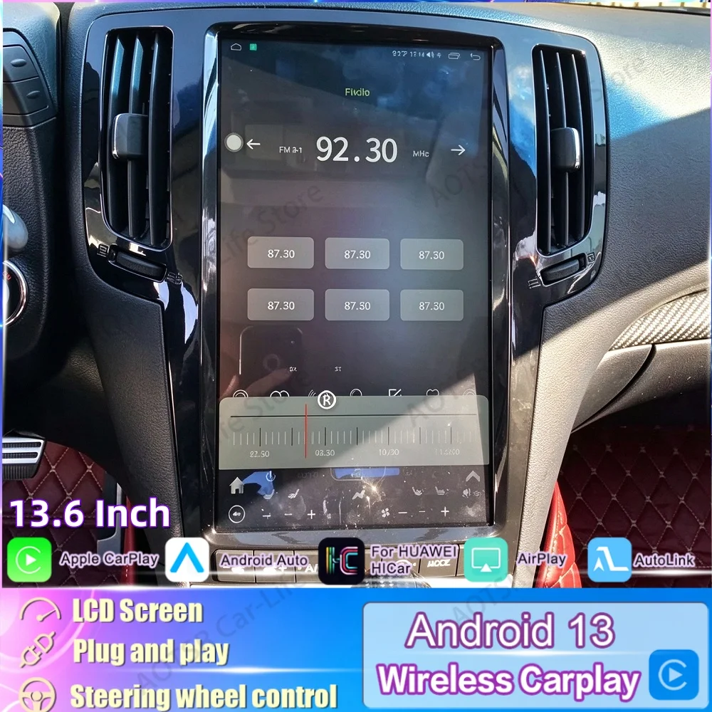 For Infiniti G35 G37 2003~2013 HD Screen Android 13 Car Radio Multimedia Player GPS Navigation Video Stereo Receiver Head Uni